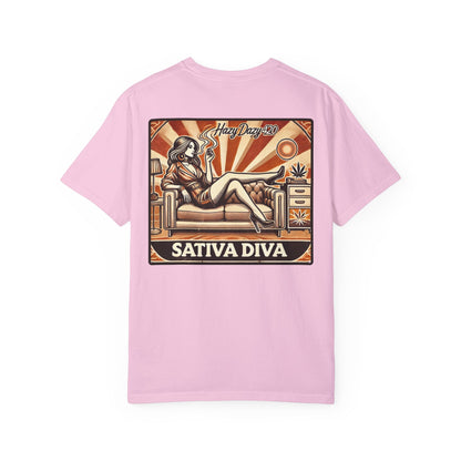 Sativa Diva | Premium Double-Sided Stoner Tee