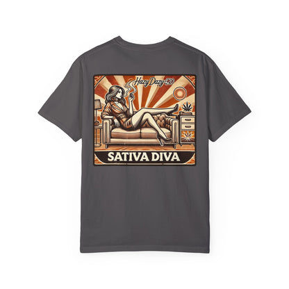 Sativa Diva | Premium Double-Sided Stoner Tee