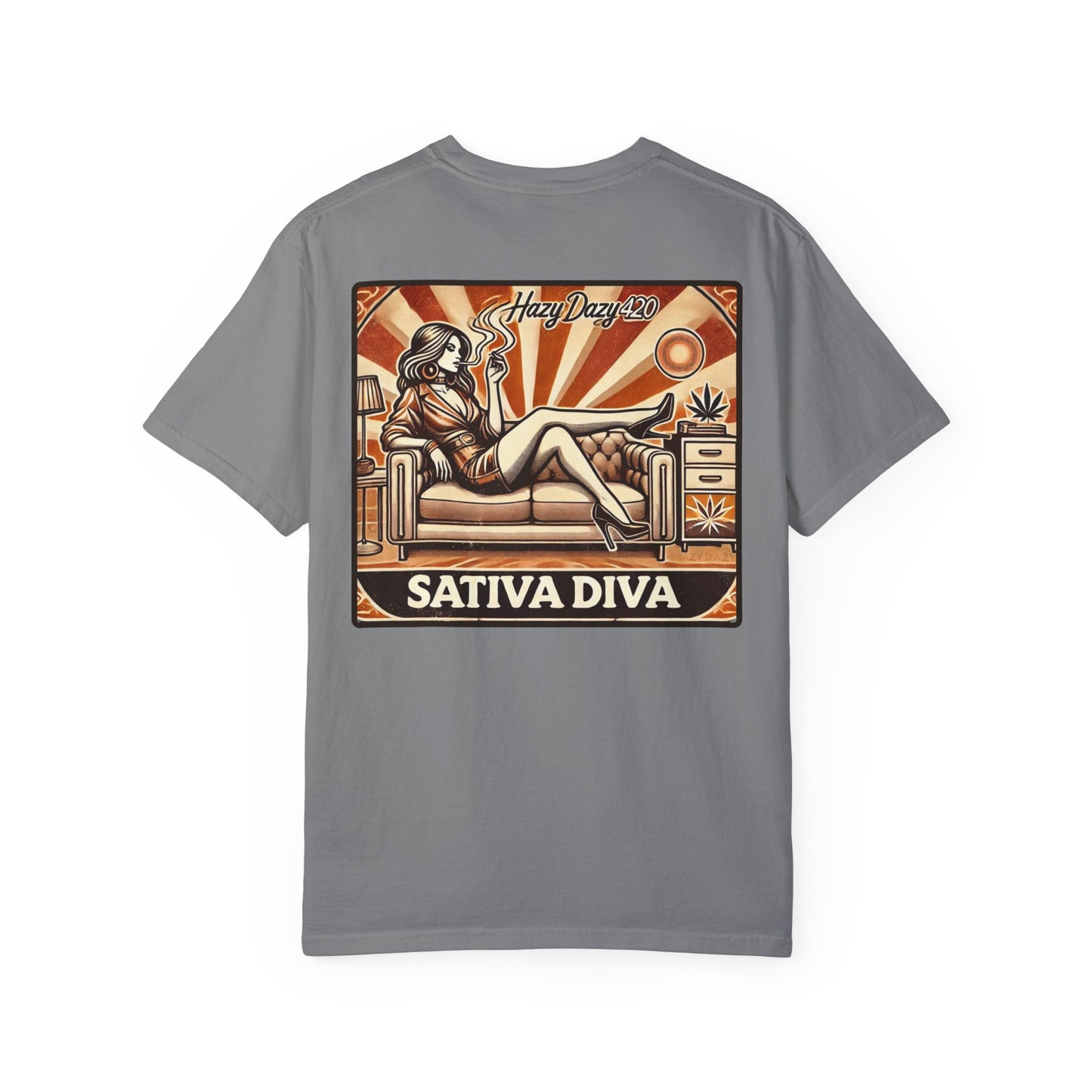 Sativa Diva | Premium Double-Sided Stoner Tee