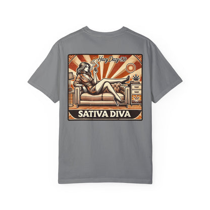 Sativa Diva | Premium Double-Sided Stoner Tee