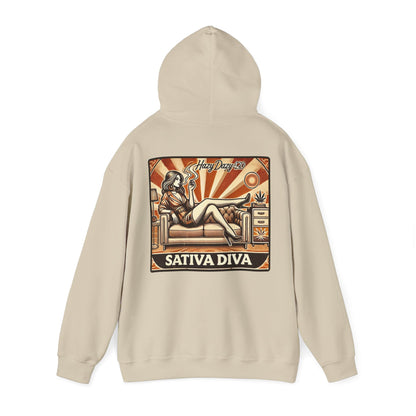 Sativa Diva | Premium Double-Sided Stoner Hoodie