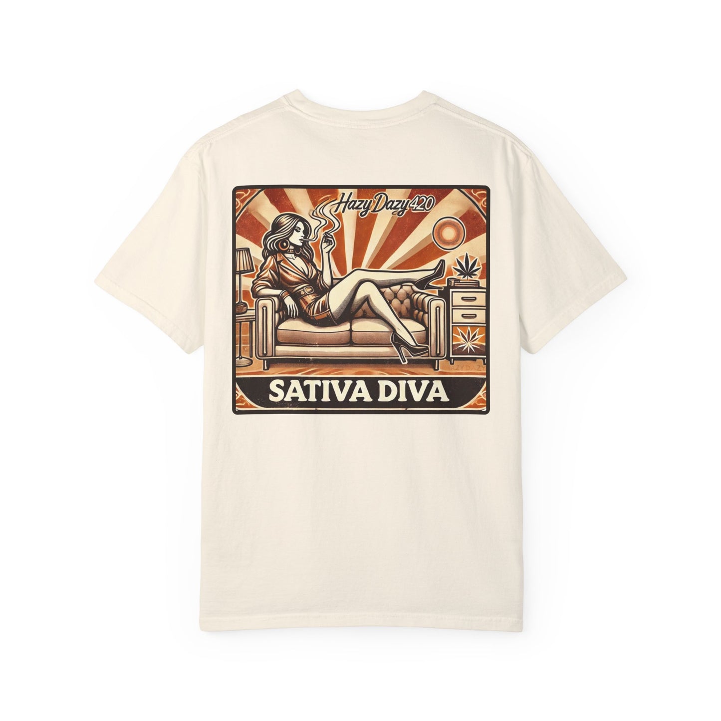 Sativa Diva | Premium Double-Sided Stoner Tee