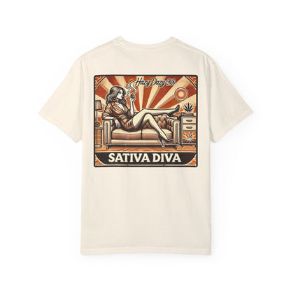 Sativa Diva | Premium Double-Sided Stoner Tee
